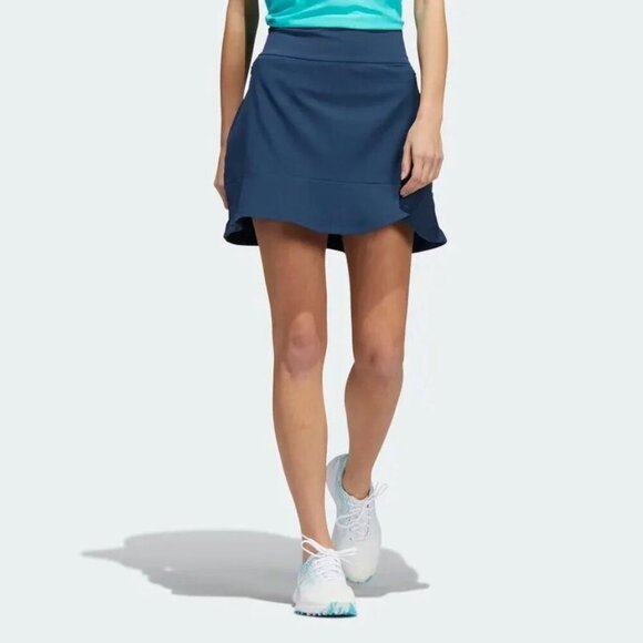 Adidas Frill Skort Golf and Tennis Skirt  Navy Blue Size XL - Picture 2 of 9